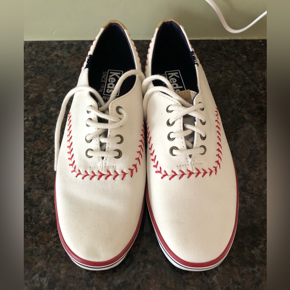 Keds White Baseball Sneakers